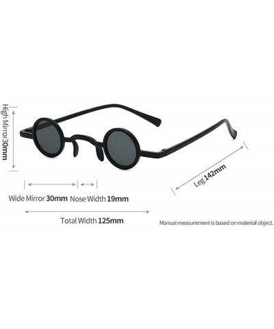 2020 Small Size Round Sunglasses Men Cool Hip Hop Retro Punk Sun Glasses Ultralight Fashion Women Eyewear Mirror - CS192SH8GT...