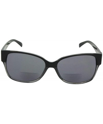 Vintage Bifocal Sunglasses for Women B19 - Black Frame-gray Lenses - CH186AIEH7H $7.96 Square