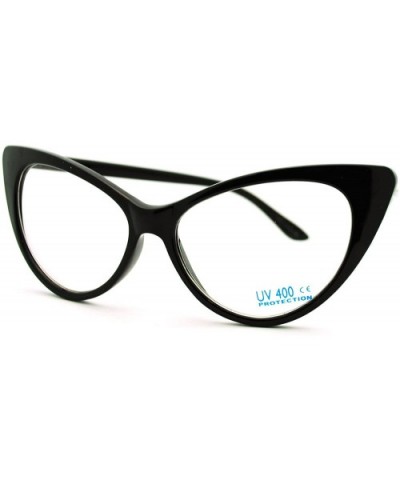 Mod Womens Retro 20s Cat Eye Clear Lens Eye Glasses - Black - CX11JKRE77D $6.16 Cat Eye