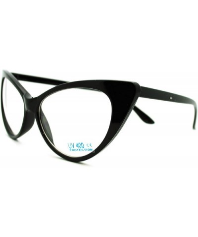 Mod Womens Retro 20s Cat Eye Clear Lens Eye Glasses - Black - CX11JKRE77D $6.16 Cat Eye