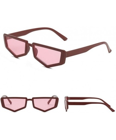 UV Protection Sunglasses for Women Men Full rim frame Cat-Eye Shaped Acrylic Lens Plastic Frame Sunglass - E - CG1902YQHXO $7...