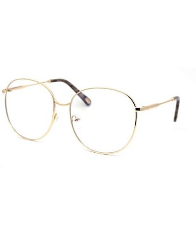 Womens Nerdy School Girl Computer Clear Lens Eyeglasses - Gold Black Tortoise - CN1950ZCXR0 $9.77 Butterfly