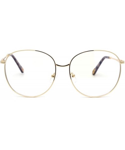 Womens Nerdy School Girl Computer Clear Lens Eyeglasses - Gold Black Tortoise - CN1950ZCXR0 $9.77 Butterfly