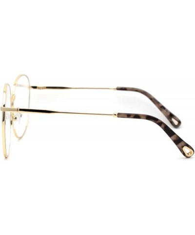 Womens Nerdy School Girl Computer Clear Lens Eyeglasses - Gold Black Tortoise - CN1950ZCXR0 $9.77 Butterfly