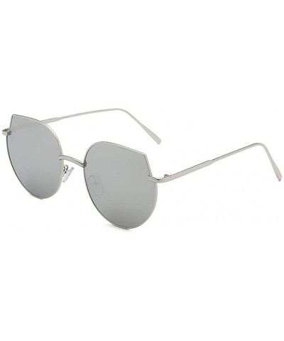 Sunglasses for Men Women Fashion Polarized Metal Mirror Protection Womens Sunglasses - E - CG18T4WM6UN $5.87 Goggle
