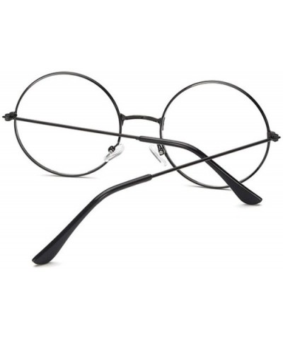 Unisex Fashion Classic Gold Metal Frame Glasses Women Classical Vintage Style Optical Round Reading - Gold - CC198AHOE94 $11....