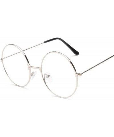 Unisex Fashion Classic Gold Metal Frame Glasses Women Classical Vintage Style Optical Round Reading - Gold - CC198AHOE94 $11....