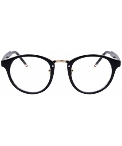 Women Rivet Cat Eye Eyeglasses Frames Optical Dot Patchwork Legs Glasses - Black - CR17YZSOC6R $7.75 Rimless