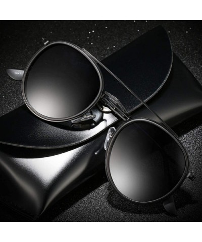 Classic Round Polarized Sunglasses Men Metal Driving Sun Glasses Women UV400 Shades Sunglass Oculos De Sol - 3 - CQ197Y7WAML ...