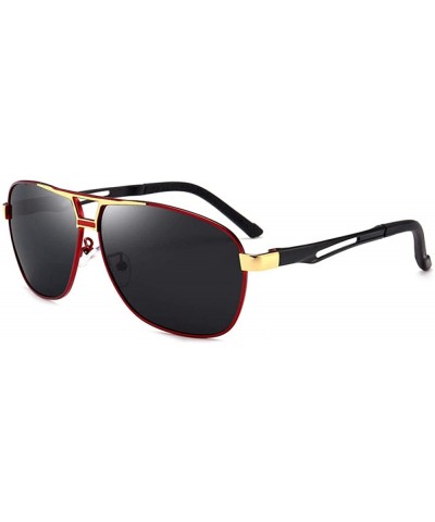Men'S Polarized Sunglasses Square Sunglasses Classic Driving - CY18X9AZG25 $45.90 Aviator