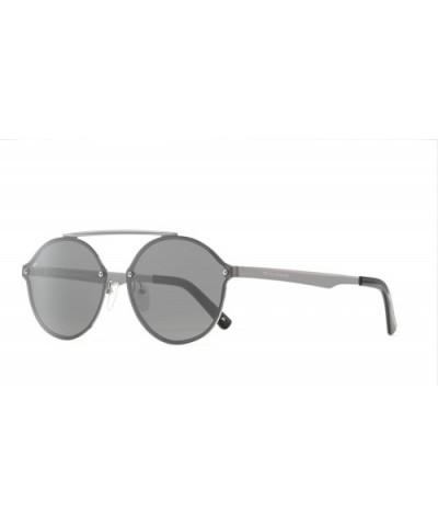 Places We Love Collection "The Orient" Polarized Round Sunglasses - Gunmetal/Silver Mirror - C018DO9WSL3 $11.58 Aviator