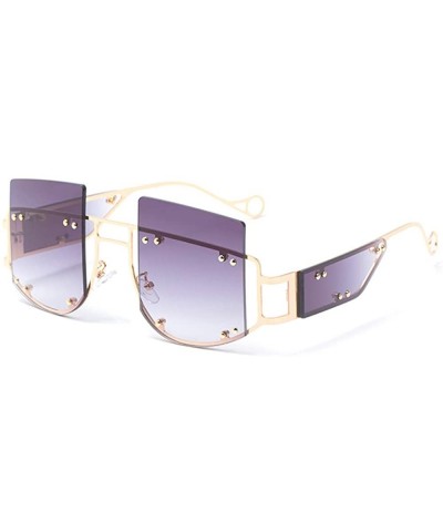 Rihanna Sunglasses Oversized sunglasses sunglaases - 12 - CK199ZW3CZ7 $11.74 Rimless
