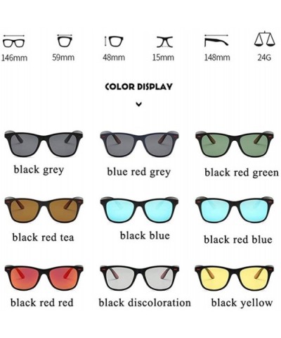 Men Polarized Sunglasses Vintage Rivet Driving Square Sun Glasses Women Shade Goggles UV400 - Black Red Blue - C5199OQZDT2 $9...