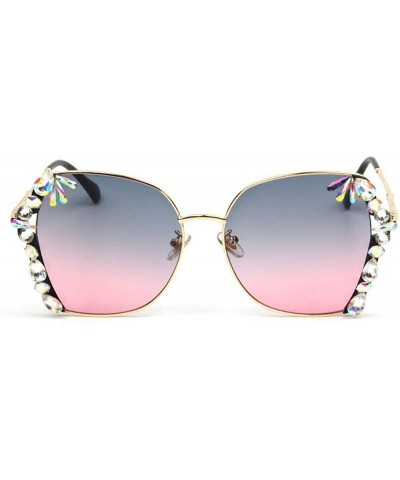 2019 Luxury oversized sunglasses women exquisite crystal sun glasses men rhinestone eyewear vintage shade glasses - CS18A8OEN...