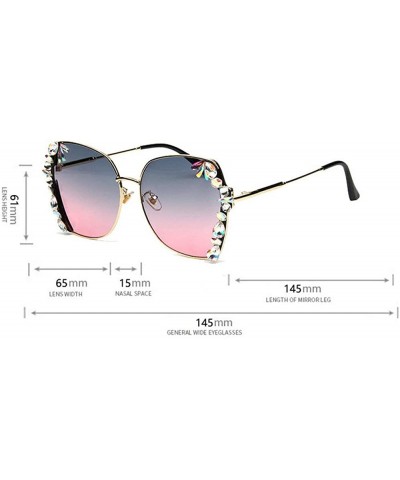 2019 Luxury oversized sunglasses women exquisite crystal sun glasses men rhinestone eyewear vintage shade glasses - CS18A8OEN...