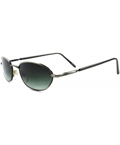 Classic Vintage Indie Style Lens Metal Oval Sunglasses - Gunmetal - CA189ERI99H $7.27 Oval