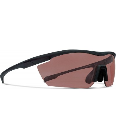 Gamma Matt Black Golf Sunglasses with ZEISS P5020 Red Tri-flection Lenses - C618KN9XT2W $16.02 Sport