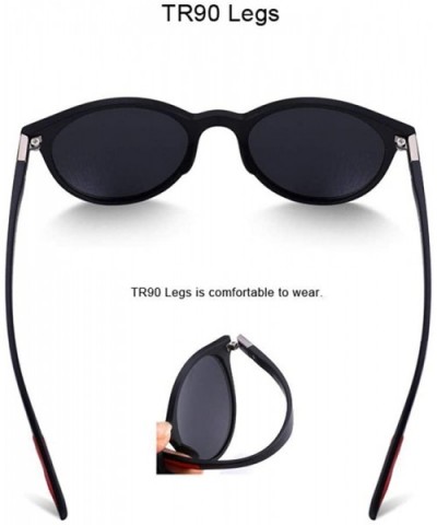 DESIGN Men Women Classic Retro Rivet Polarized Sunglasses TR90 Legs C01 Black - C03 Dark Blue - CQ18XGDTW7S $12.38 Aviator