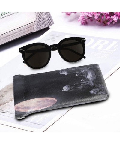 Glasses Pouch Case Mountains Had Full Moon And Stars Soft Leather Eyeglass Holder Bag Men Women - As Pattern 1 - CM199N7ZXQ3 ...