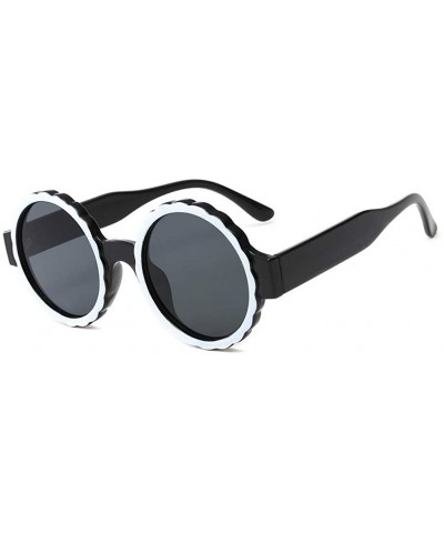 Round Sunglasses Lightweight Composite Frame Composite Lens Sunglasses - White - C71903Y9D3W $4.94 Round