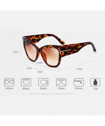 Oversized Bold Frame UV400 HD Lens Full Rimmed Glasses Ladies Sunglasses - Black&transparent - C518DES5RI5 $12.63 Oversized