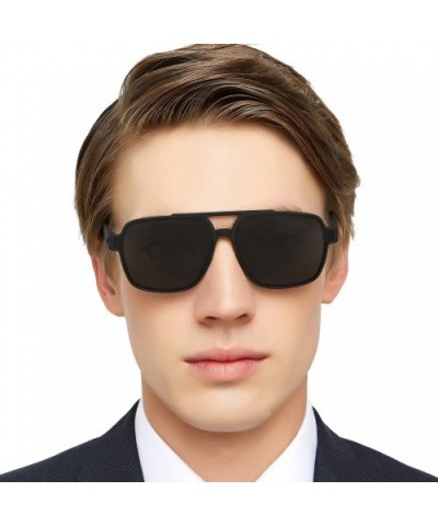 Sunglasses for Men Polarized UV Protection Square Frame for Sport Aviator - White - C818WSR6K86 $14.07 Oversized