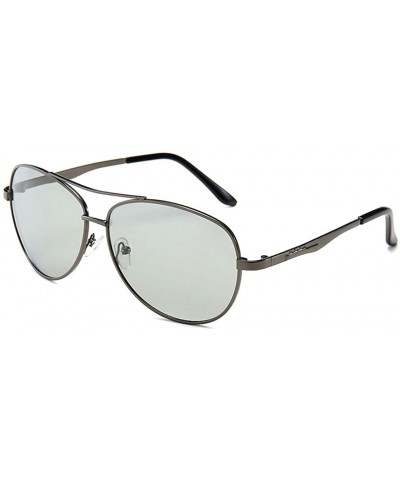 Photochromic Night Vision Polarized Sunglasses Men - Gray - CX18TWNNT7R $17.00 Aviator