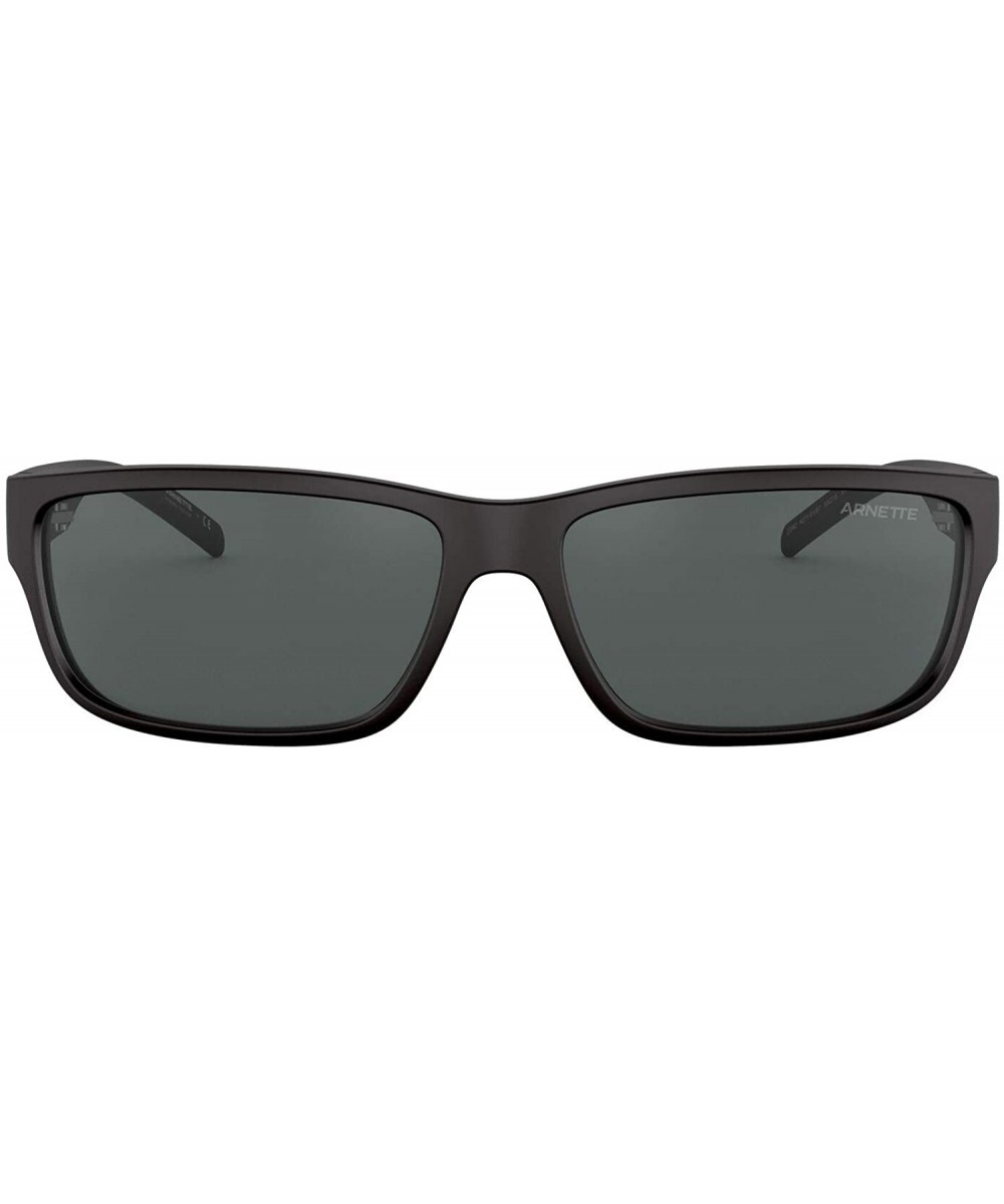 Men's An4271 Zoro Rectangular Sunglasses - Matte Black/Grey - CS196IHM9YU $54.01 Rectangular