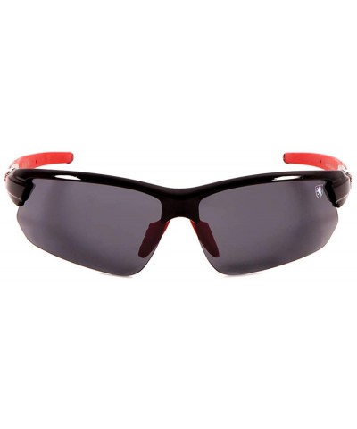 Lightweight Rimless Geometric Lens Sports Sunglasses - Black Red - CX199ILSL2U $16.40 Sport