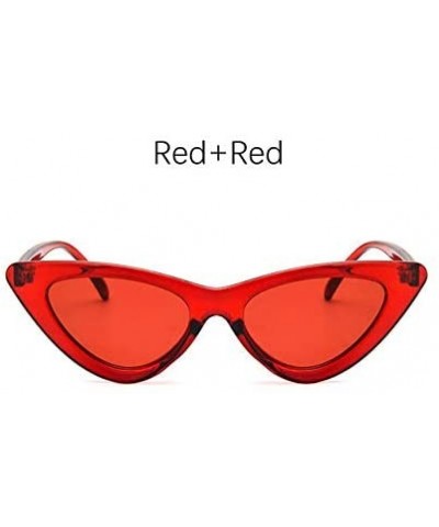 Fashion Sunglasses Triangular Feminino - Red Red - CF199228YGO $31.46 Cat Eye