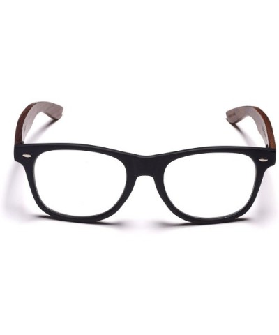 Bamboo Wood Sunglasses with Polarized Lens Sunglasses Wood Sunglasses For Men SD6410 - Transparent 3 - CM1882NY8H0 $9.30 Square