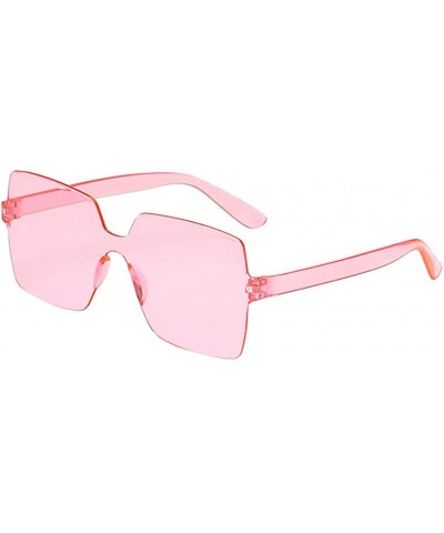 Classic Women Oversized Square Sunglasses Fashion Oversized Square Sunglasses Flat Top Fashion Shades Sunglasses - CC19074243...
