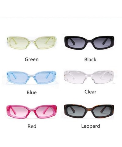 Fashion Cat Eye Sunglasses Women Brand Designer Rectangle Sun Black As Picture - Blue - CT18YZU04KC $8.14 Aviator