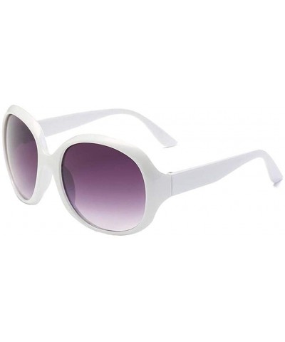 Women's Fashion Cat Eye Shade Sunglasses Acetate Frame Oversized Vintage Glasses - White - CA18TDKY84L $5.60 Cat Eye