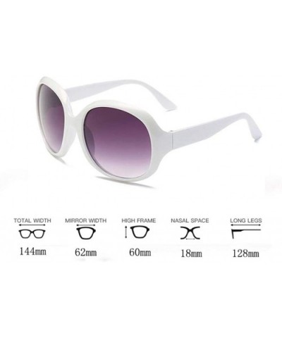 Women's Fashion Cat Eye Shade Sunglasses Acetate Frame Oversized Vintage Glasses - White - CA18TDKY84L $5.60 Cat Eye