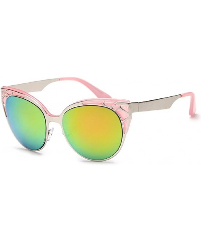 Sunglasses For Women Best Quality Copper Frame UV Protection With Free Sunglasses Case - Pink/Gold - CB12FEVGVXL $8.61 Sport