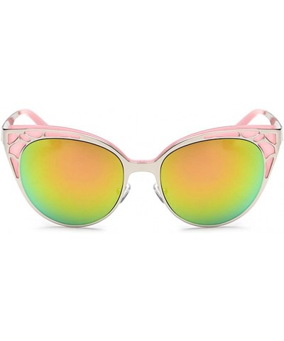 Sunglasses For Women Best Quality Copper Frame UV Protection With Free Sunglasses Case - Pink/Gold - CB12FEVGVXL $8.61 Sport