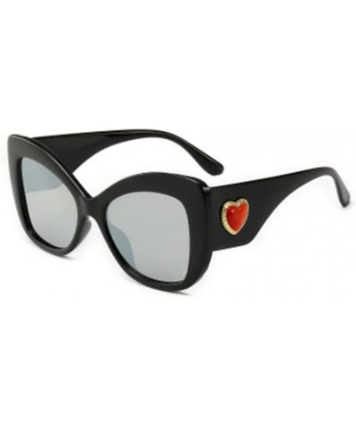 Big Frame Lady Love Style Sunglasses Modern Sun Mirror - 5 - CD190QW2C57 $26.21 Sport