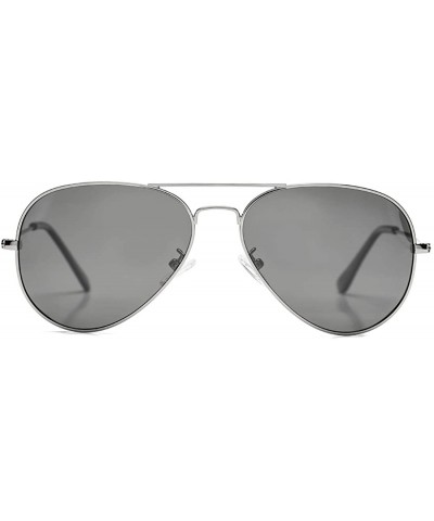 Classic Polarized Aviator Sunglasses for Men Women Mirrored UV400 Protection Lens Metal Frame - CJ18S6972H9 $8.10 Oversized