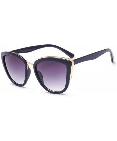 Retro Vintage Cat Eye Sunglasses for Women PC Metal Frame Classic Style UV Protection - Grey Gradient - CI18U4T29AH $7.99 Cat...