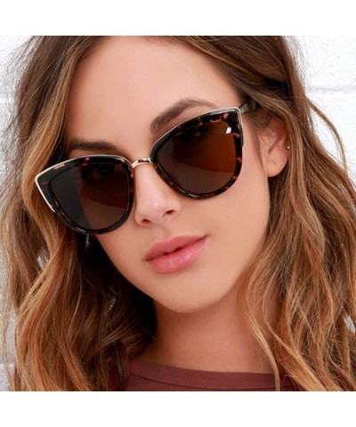 Retro Vintage Cat Eye Sunglasses for Women PC Metal Frame Classic Style UV Protection - Grey Gradient - CI18U4T29AH $7.99 Cat...