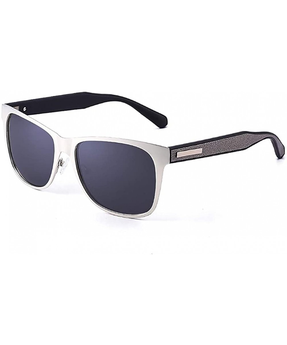 Men's Retro Metal Frame Driving Polarized Sunglasses Metal Frame Ultra Light 2120 - Silver - CR18W3NO7YL $12.11 Aviator