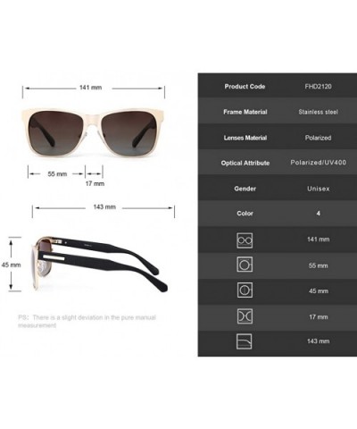 Men's Retro Metal Frame Driving Polarized Sunglasses Metal Frame Ultra Light 2120 - Silver - CR18W3NO7YL $12.11 Aviator