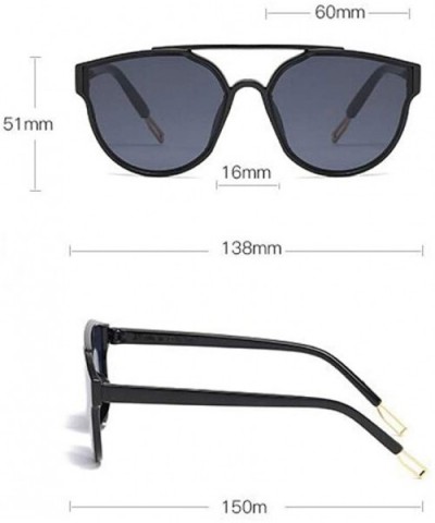 Vintage Sliver Cat Eye Sunglasses Women Fashion Mirror Cateye Sun Glasses Female Shades UV400 - Blackgray - C618TASS047 $8.29...