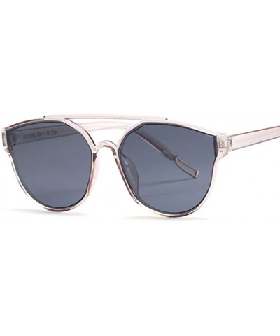 Vintage Sliver Cat Eye Sunglasses Women Fashion Mirror Cateye Sun Glasses Female Shades UV400 - Blackgray - C618TASS047 $8.29...
