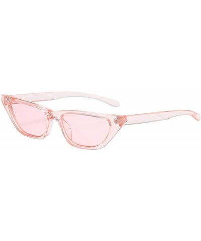 Women Fashion Cat Eye Classic Sunglasses Retro Unisex Casual Eyewear - B - CK18TKUNW6D $6.22 Rimless
