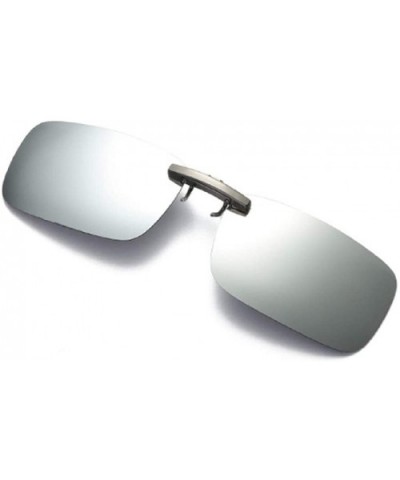 Clip-on Polarized Frameless Lens Flip Up Clip on Prescription Sunglasses - Type 6 - C718Q9T2WY5 $4.45 Rectangular