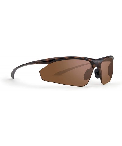 6 Golf Sunglasses Tortoise Frame Amber Lens - CX18C8AA53E $12.02 Sport