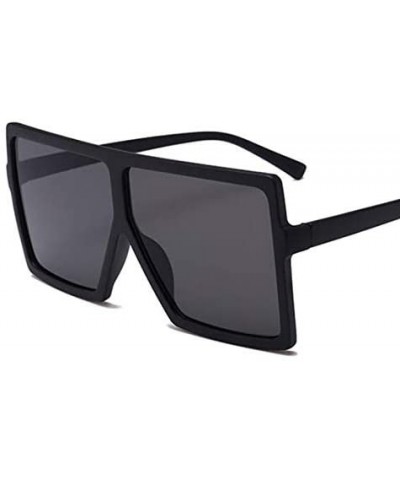 Oversized Sunglasses Fashion Glasses - C7 Black Silver - CJ198AAWECE $28.04 Square