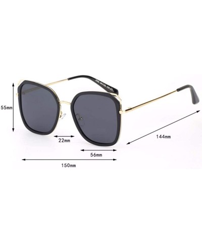 Women's sunglasses Korean version of polarized sunglasses in Europe and America - C - C118QQET9OD $29.30 Aviator